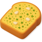 ¿Qué pan tostado tiene mantequilla de ajo?